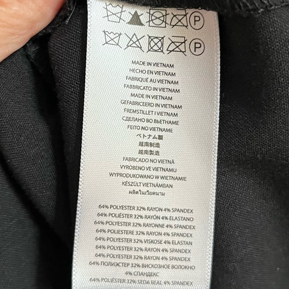 Michael Kors Half Zip Shirt Dress, Black, Size medium - Picture 10 of 11